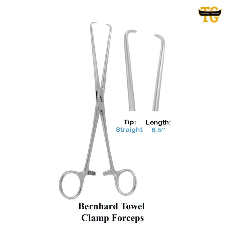 Bernhard Towel Forceps, TGI's own catalogue photograph