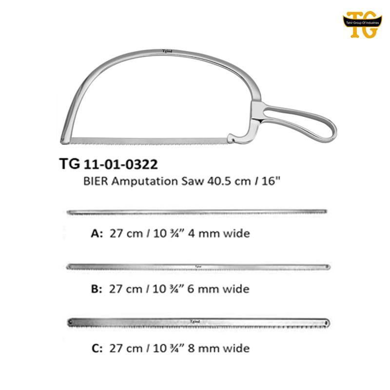 Bier Amputation Saw, orthopedic instruments, TGI's own catalog photograph