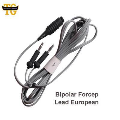 Bipolar Forceps Lead European, electrosurgical instruments, TGI's own catalog photograph
