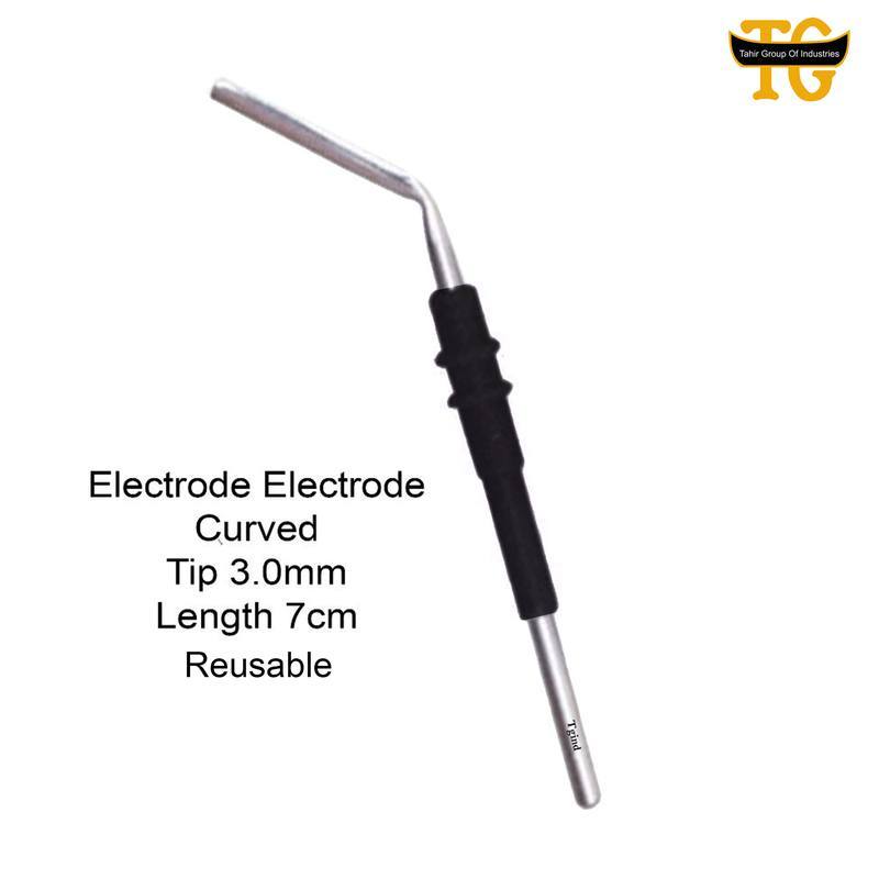Blade Electrode Curved Reusable, electrosurgical instruments, TGI's own catalog photograph