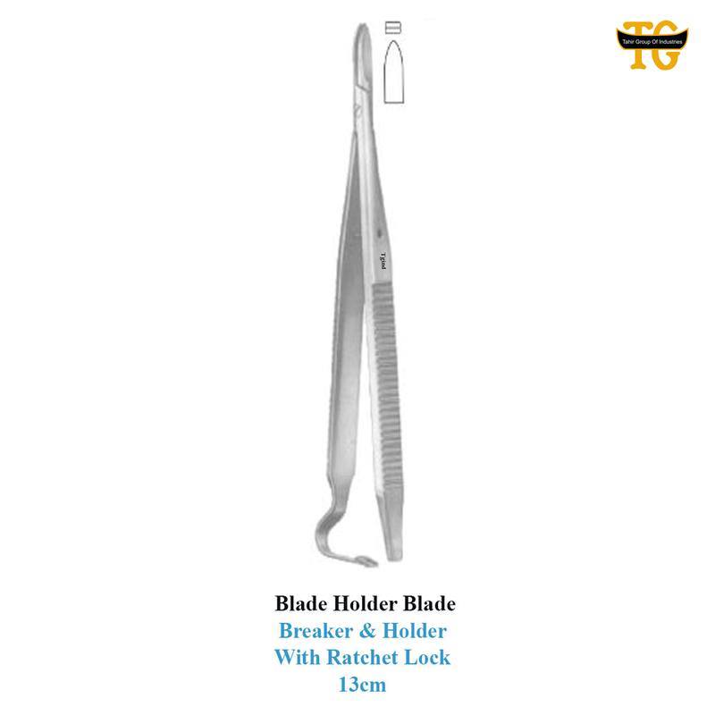 Blade Holder Blade Breaker & Holder With Ratchet Lock, surgical instruments, TGI's own catalog photograph