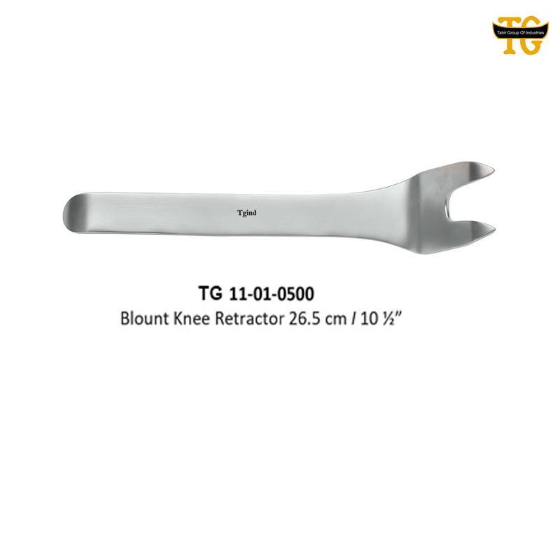 Blount Knee Retractor, orthopedic instruments, TGI's own catalog photograph
