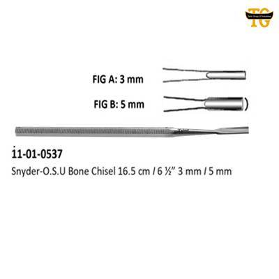 Snyder-O.S.U Bone Chisel, orthopedic instruments, TGI's own catalog photograph