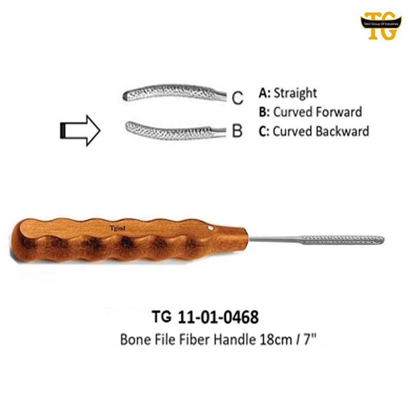 Bone File Fiber Handle, orthopedic instruments, TGI's own catalog photograph