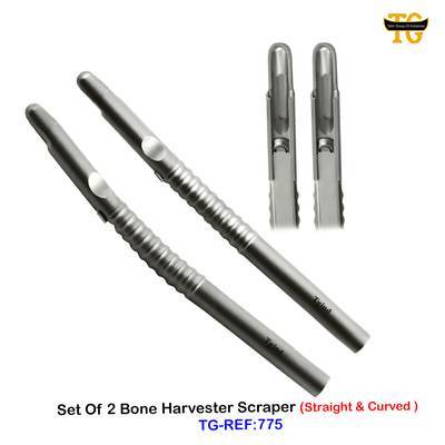 Bone Grafting Scraper, dental instruments, TGI's own catalog photograph