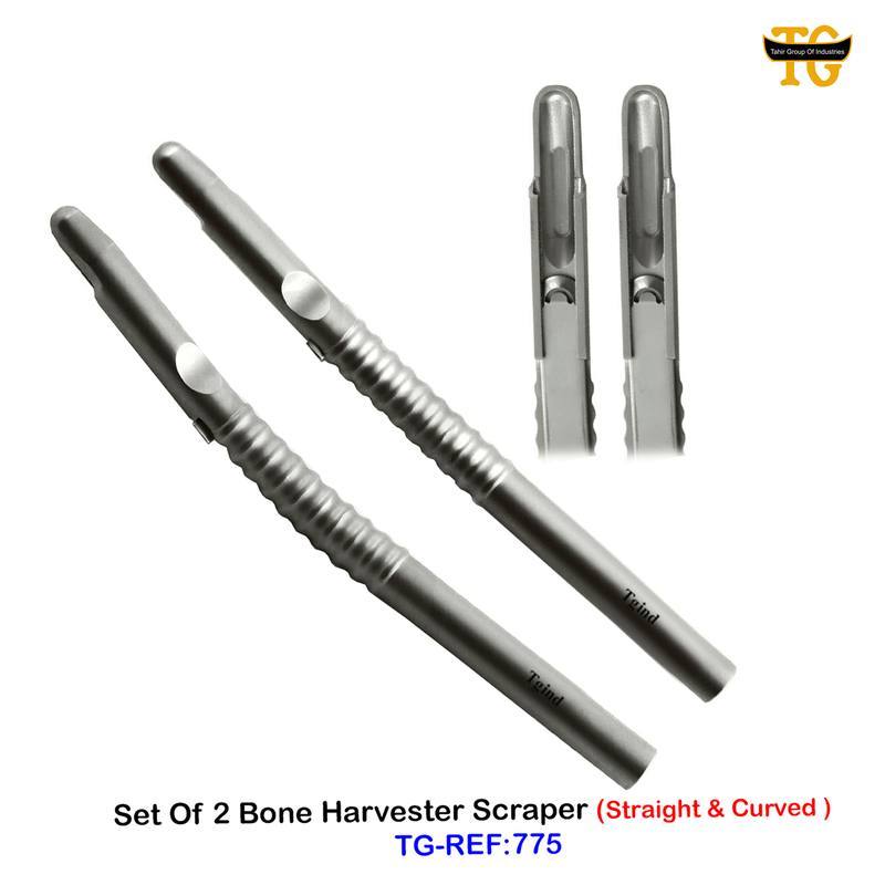 Bone Grafting Scraper, dental instruments, TGI's own catalog photograph