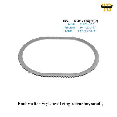 Bookwalter-Style oval ring retractor, surgical instruments, TGI's own catalog photograph