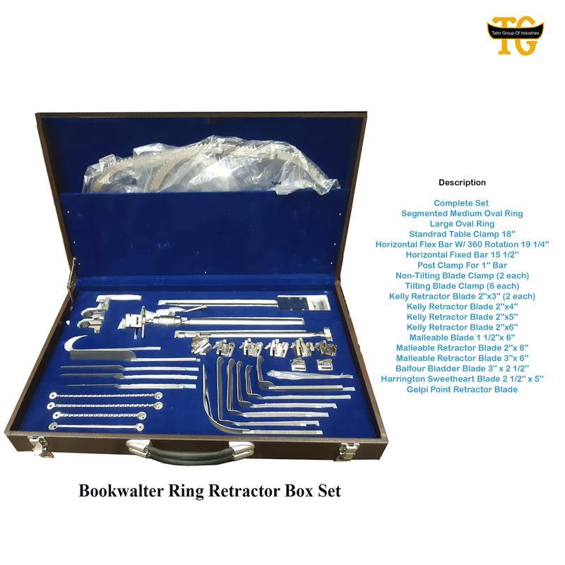 Bookwalter Ring Retractor Box Set, surgical instruments, TGI's own catalog photograph