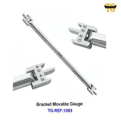 Bracket Movable Gauge, dental instruments, TGI's own catalog photograph