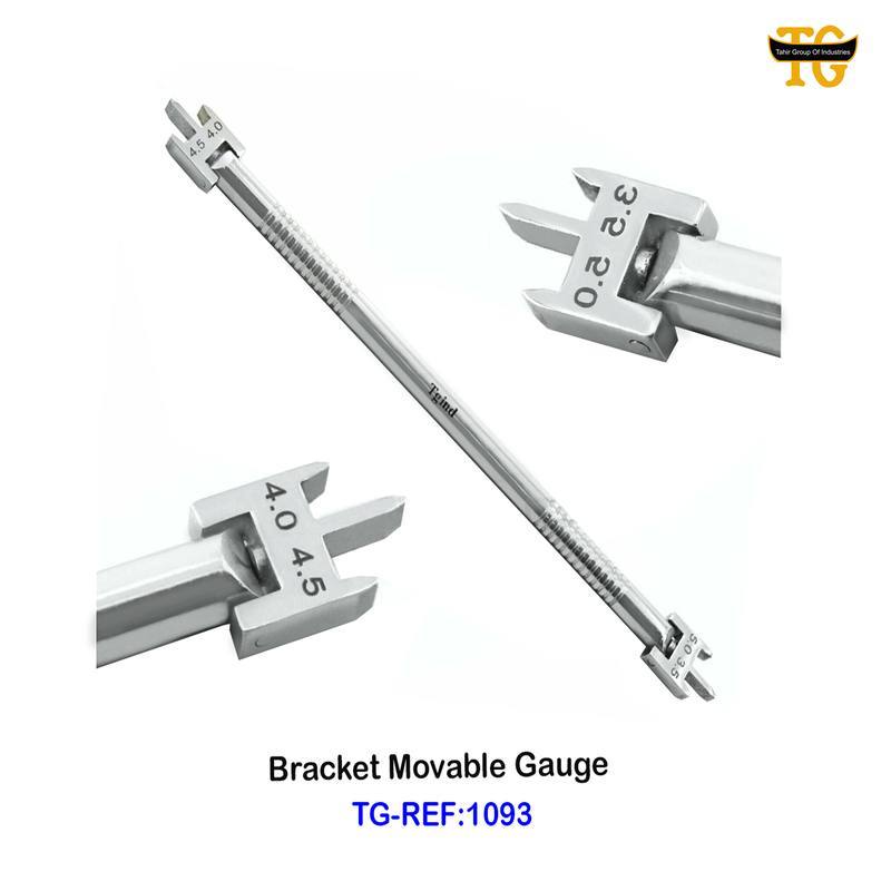 Bracket Movable Gauge, dental instruments, TGI's own catalog photograph