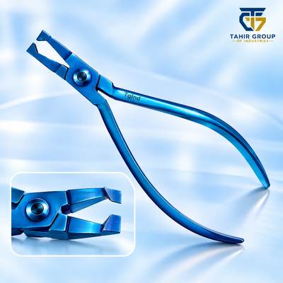 Bracket Remover Plier Titanium Blue, dental instruments, TGI's own catalog photograph