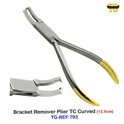 Bracket Remover Plier TC Curved, dental instruments, TGI's own catalog photograph