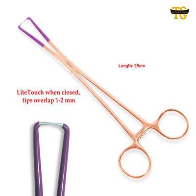 Braun Litetouch Tenaculum, gynecology instruments, TGI's own catalog photograph