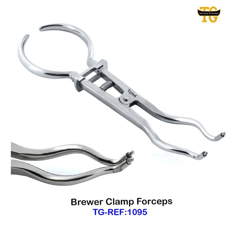 Brewer Clamp Forceps, dental instruments, TGI's own catalog photograph