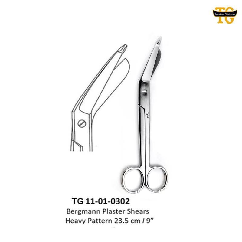 Bergmann Plaster Scissors, orthopedic instruments, TGI's own catalog photograph