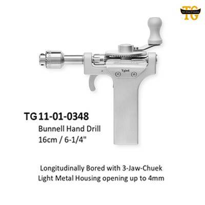 Bunnell Hand Drill, orthopedic instruments, TGI's own catalog photograph