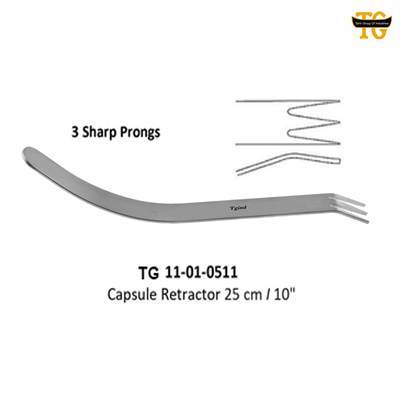 Capsule Retractor, orthopedic instruments, TGI's own catalog photograph