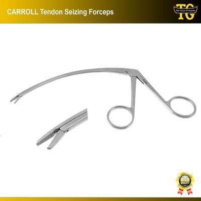 Carroll Tendon Seizing Forceps, orthopedic instruments, TGI's own catalog photograph