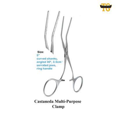 Castaneda Multi-Purpose Clamp, surgical instruments, TGI's own catalog photograph