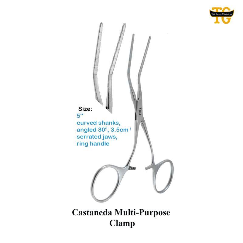 Castaneda Multi-Purpose Clamp, surgical instruments, TGI's own catalog photograph