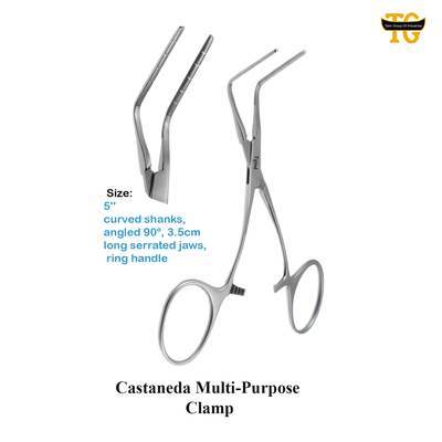 Castaneda Multi-Purpose Clamp, surgical instruments, TGI's own catalog photograph