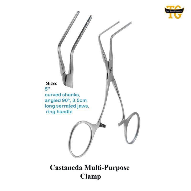 Castaneda Multi-Purpose Clamp, surgical instruments, TGI's own catalog photograph