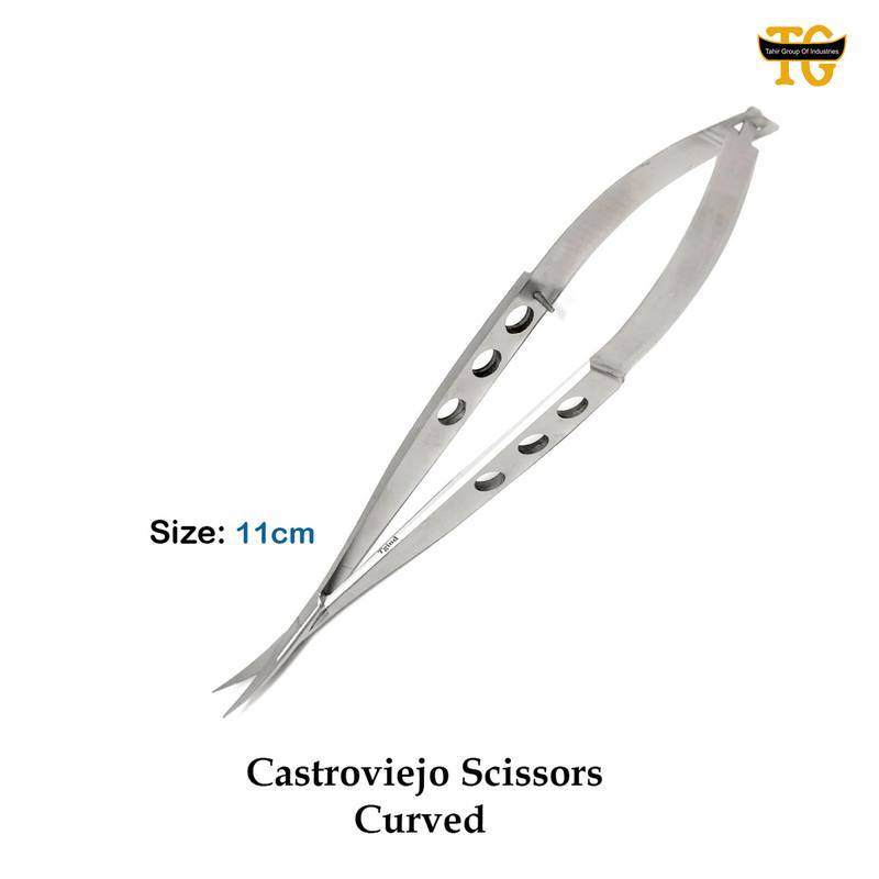 Castroviejo Cvd Scissors, surgical instruments, TGI's own catalog photograph