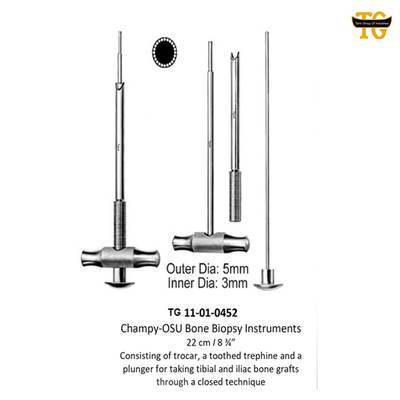 Champy-OSU Bone Biopsy Instruments, orthopedic instruments, TGI's own catalog photograph