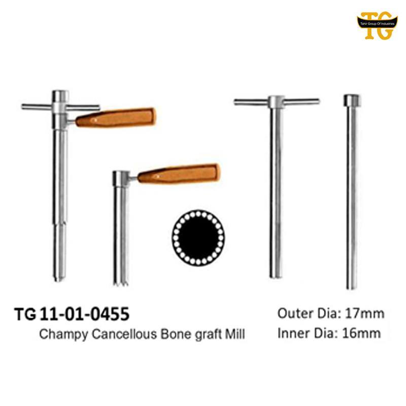 Champy Cancellous Bone Graft Mill, orthopedic instruments, TGI's own catalog photograph