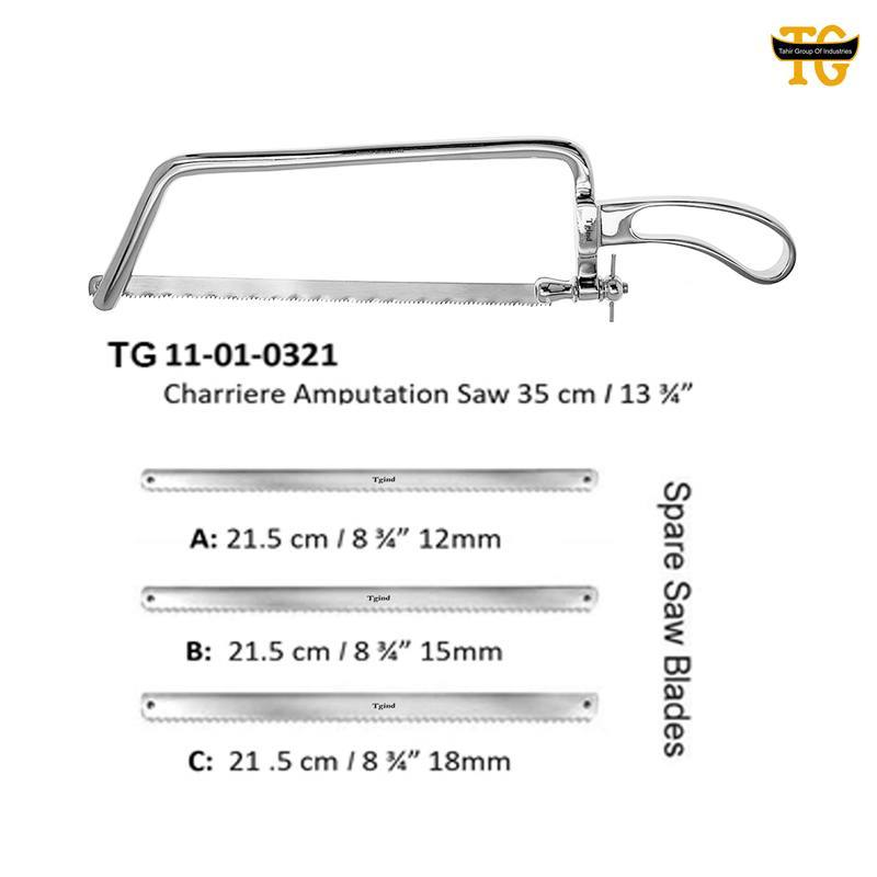 Charriere Amputation Saw, orthopedic instruments, TGI's own catalog photograph
