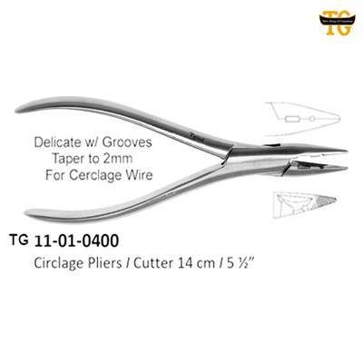 Cerclage Plier, orthopedic instruments, TGI's own catalog photograph