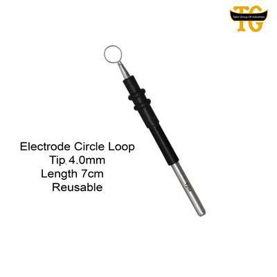 Circle Loop Electrode 4mm Reusable, electrosurgical instruments, TGI's own catalog photograph