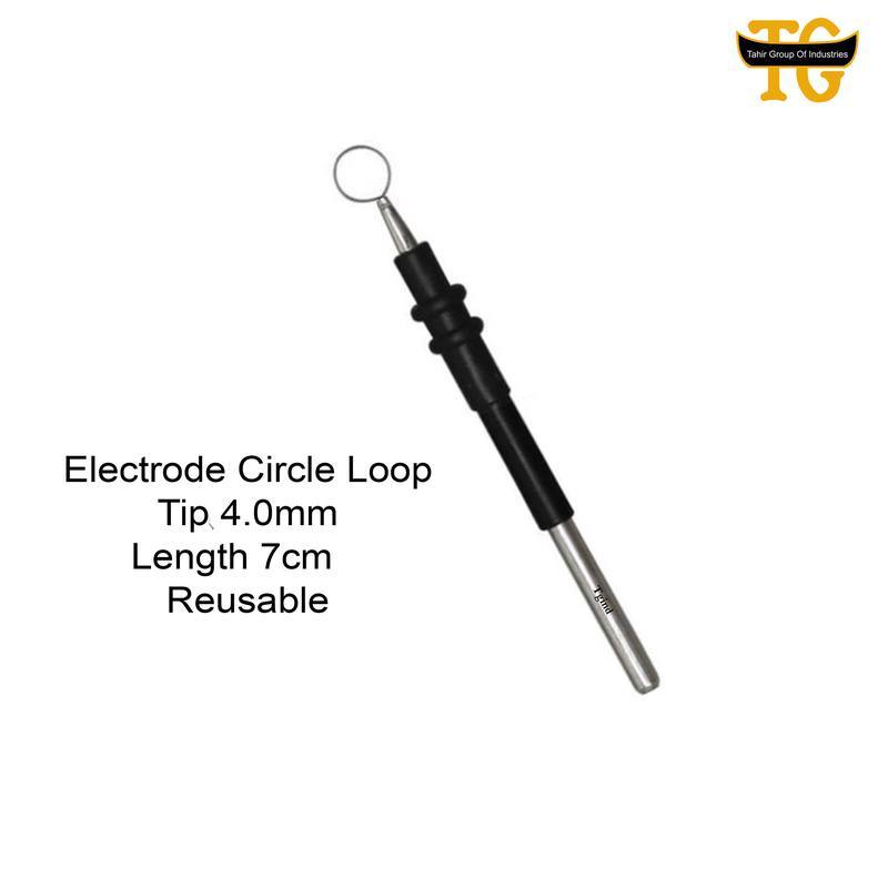 Circle Loop Electrode 4mm Reusable, electrosurgical instruments, TGI's own catalog photograph