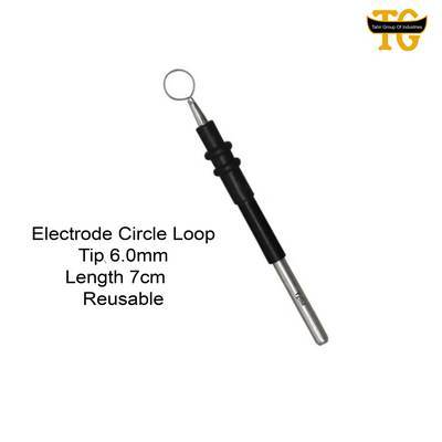 Circle Loop Electrode 4mm Reusable, electrosurgical instruments, TGI's own catalog photograph