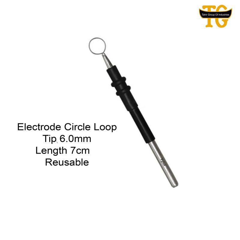 Circle Loop Electrode 4mm Reusable, electrosurgical instruments, TGI's own catalog photograph