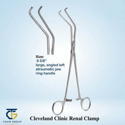 Cleveland Clinic Renal Clamp, surgical instruments, TGI's own catalog photograph