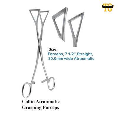 Collin Atraumatic Grasping Forceps, surgical instruments, TGI's own catalog photograph
