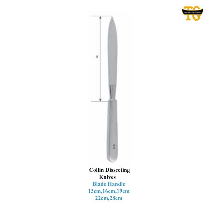 Collin Dissecting Knives, surgical instruments, TGI's own catalog photograph