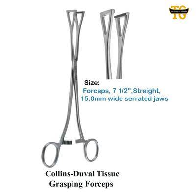 Collins-Duval Tissue Grasping Forceps, TGI's own catalogue photograph