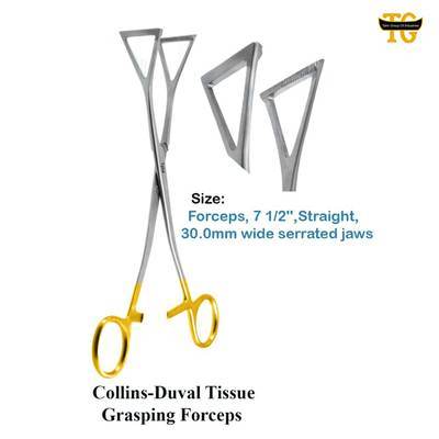 Collins-Duval Tissue Grasping Forceps, TGI's own catalogue photograph
