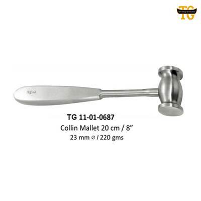Collin Mallet, orthopedic instruments, TGI's own catalog photograph