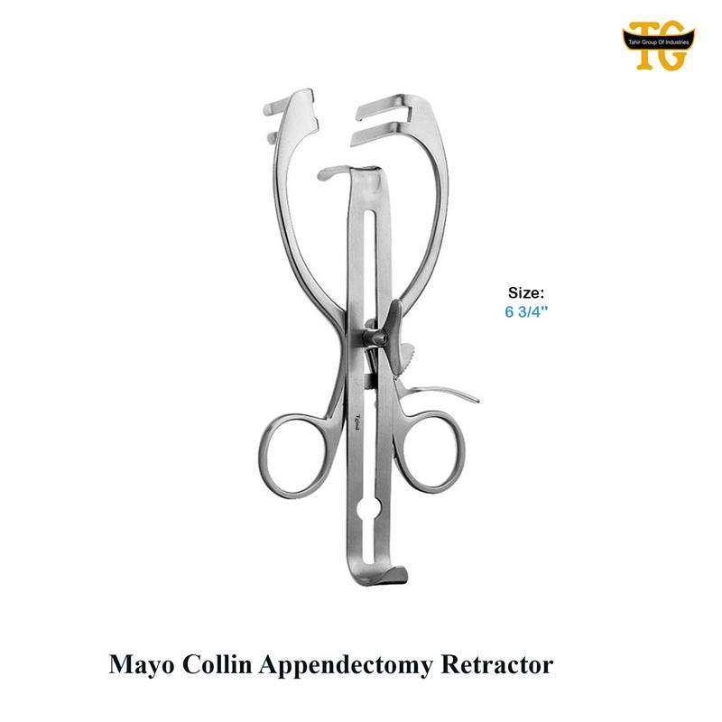 Mayo Collin Appendectomy Retractor, surgical instruments, TGI's own catalog photograph