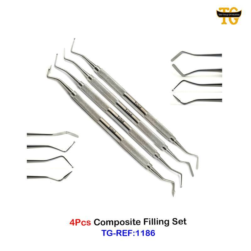 4Pcs Composite Filling Set, dental instruments, TGI's own catalog photograph