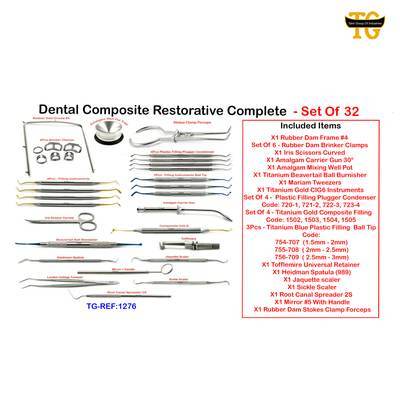 Composite Restorative Kit, dental instruments, TGI's own catalog photograph