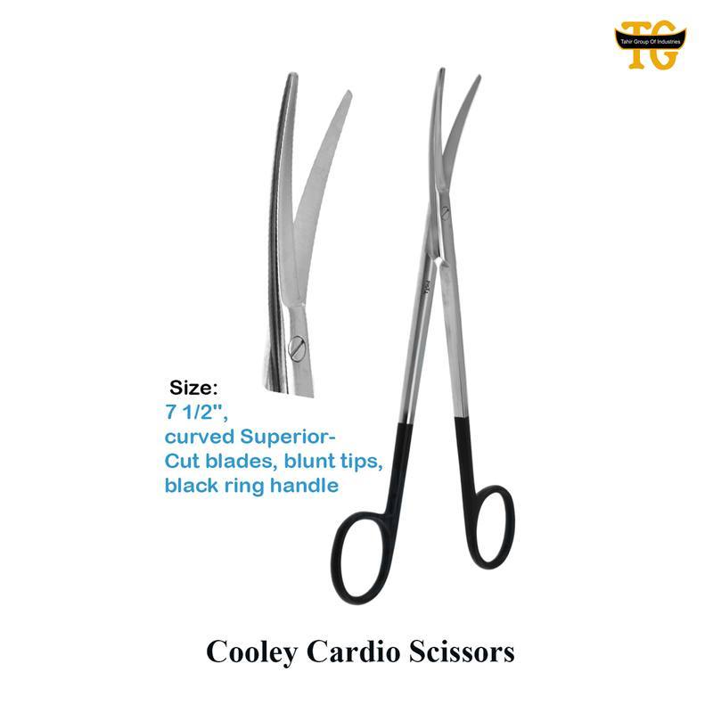 Cooley Cardio Scissors, surgical instruments, TGI's own catalog photograph