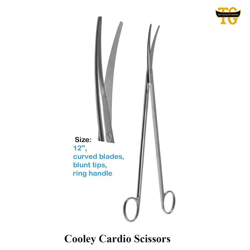 Cooley Cardio Scissors, surgical instruments, TGI's own catalog photograph