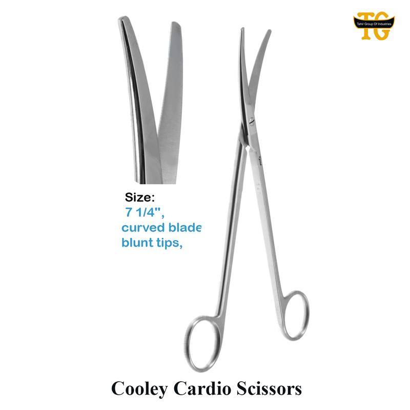 Cooley Cardiovascular Scissors, surgical instruments, TGI's own catalog photograph