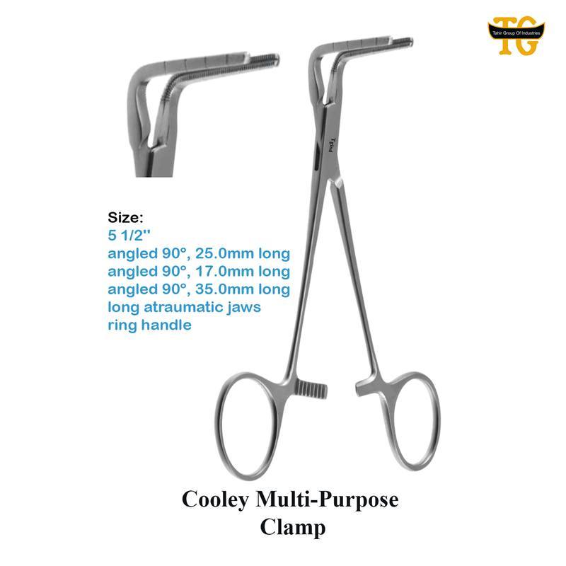 Cooley Multi-Purpose Clamp, surgical instruments, TGI's own catalog photograph