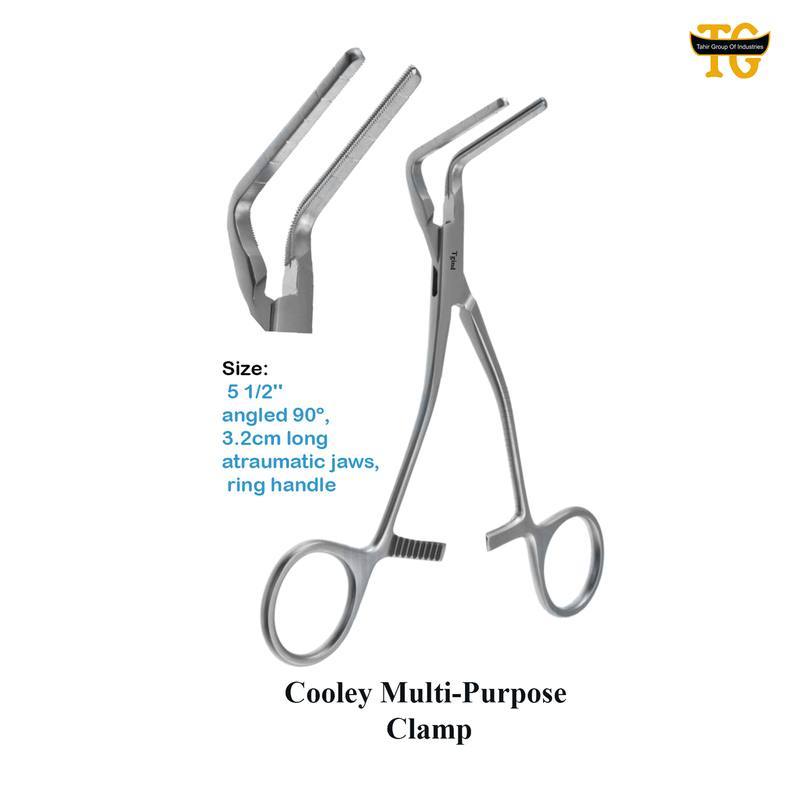 Cooley Multi-Purpose Clamp, surgical instruments, TGI's own catalog photograph