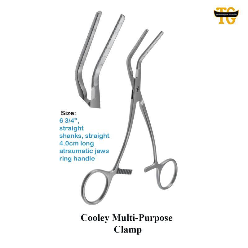 Cooley Multi-Purpose Clamp, surgical instruments, TGI's own catalog photograph